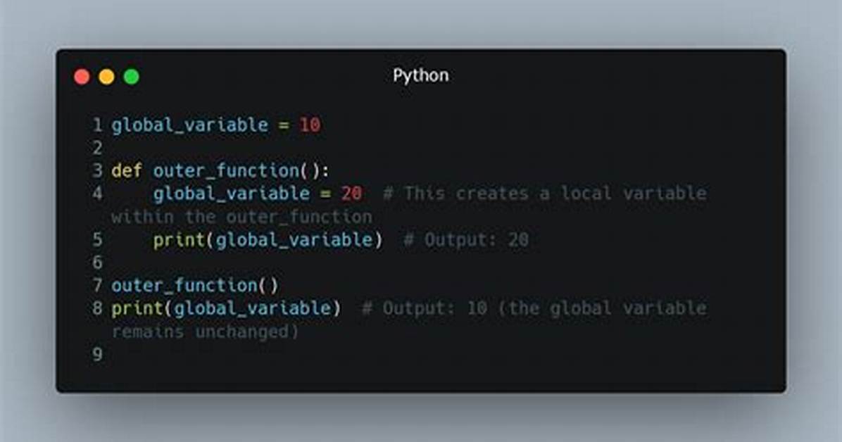 Global Variable Python Classes