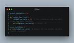 Global Variable Python Classes