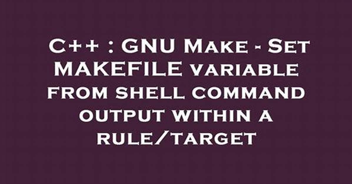 Gnu Make Executes Weird Shell