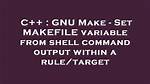 Gnu Make Executes Weird Shell