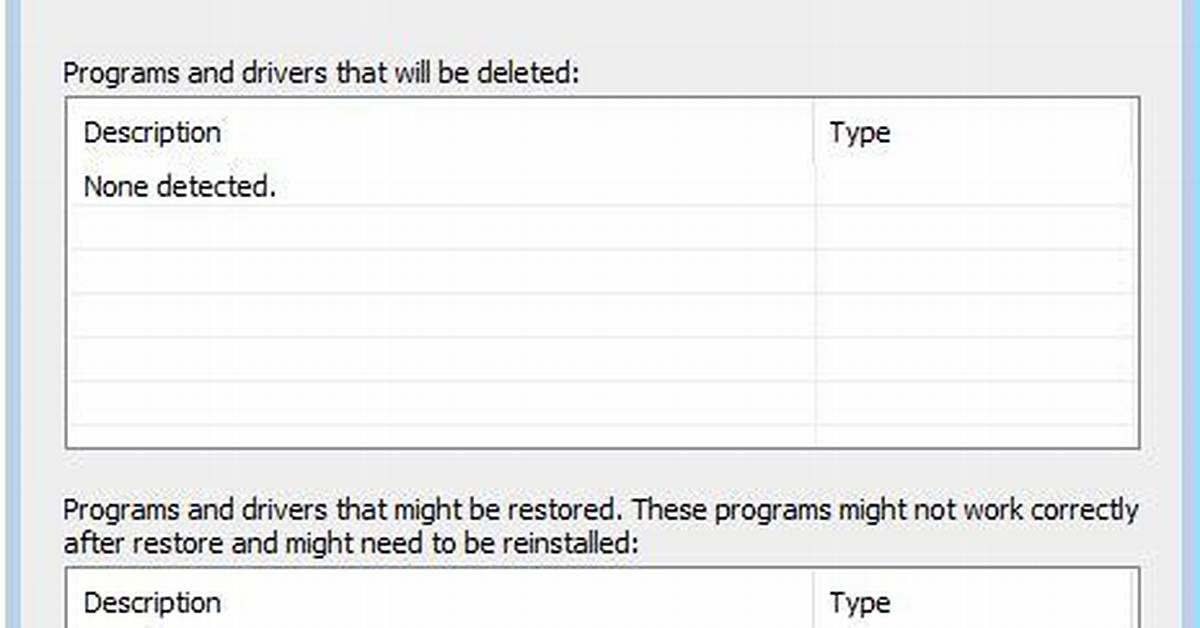 Go Back a Step in Some Programs