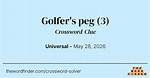 Golfer's Peg