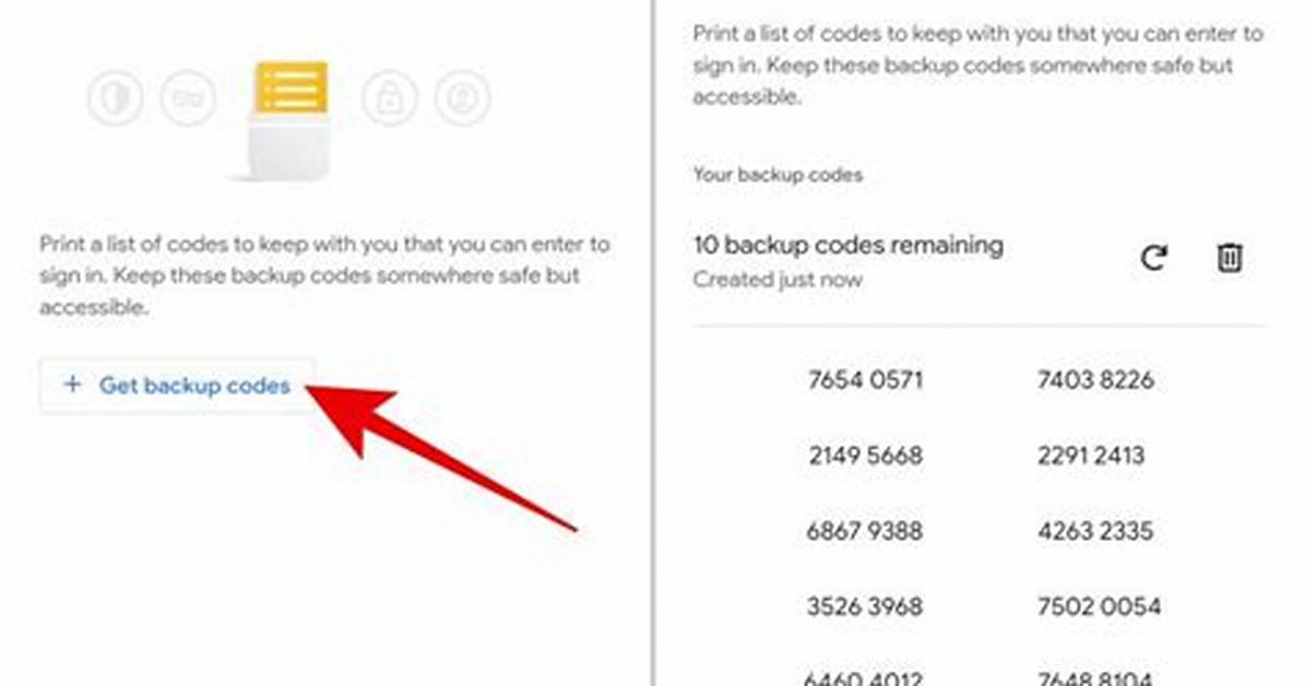 Google Backup Codes