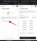 Google Backup Codes