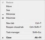 Google Chrome Undo Closed Tab Command