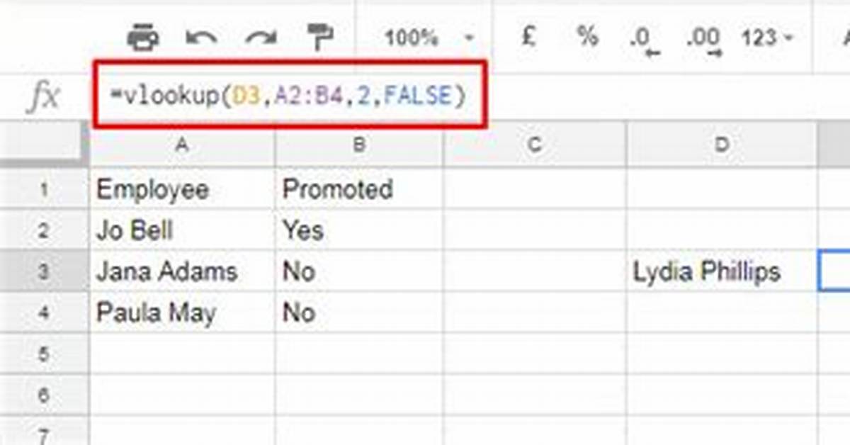 Google Docs Vlookup Iserror If Function