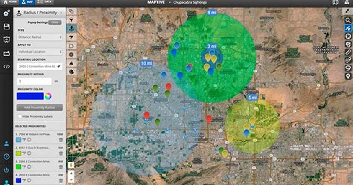Google Maps Radius Tool