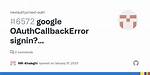 Google Oauthcallbackerror Signin? Error=Oauthcallback