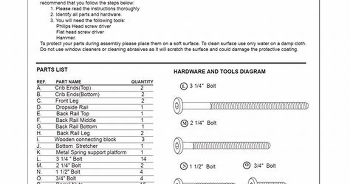 Graco Crib Instructions
