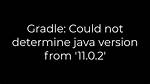 Gradle: Could Not Determine Java Version from '11.0.2'