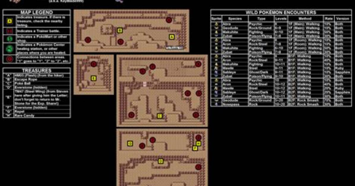 Granite Cave Map