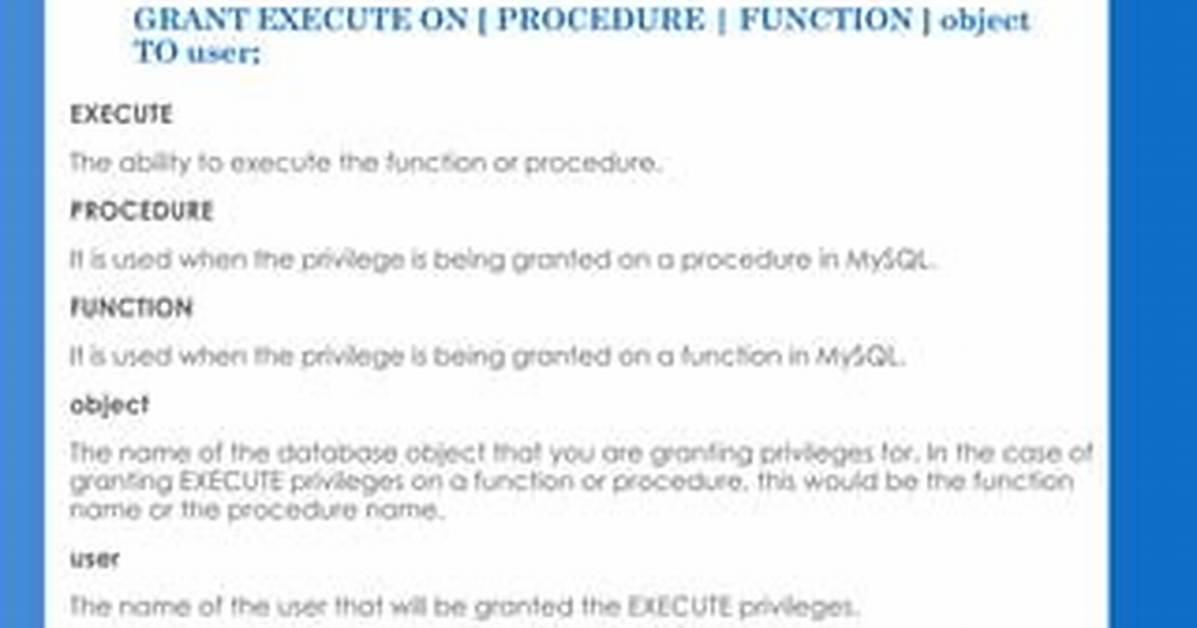 Grant Function Execute to User in Postgres