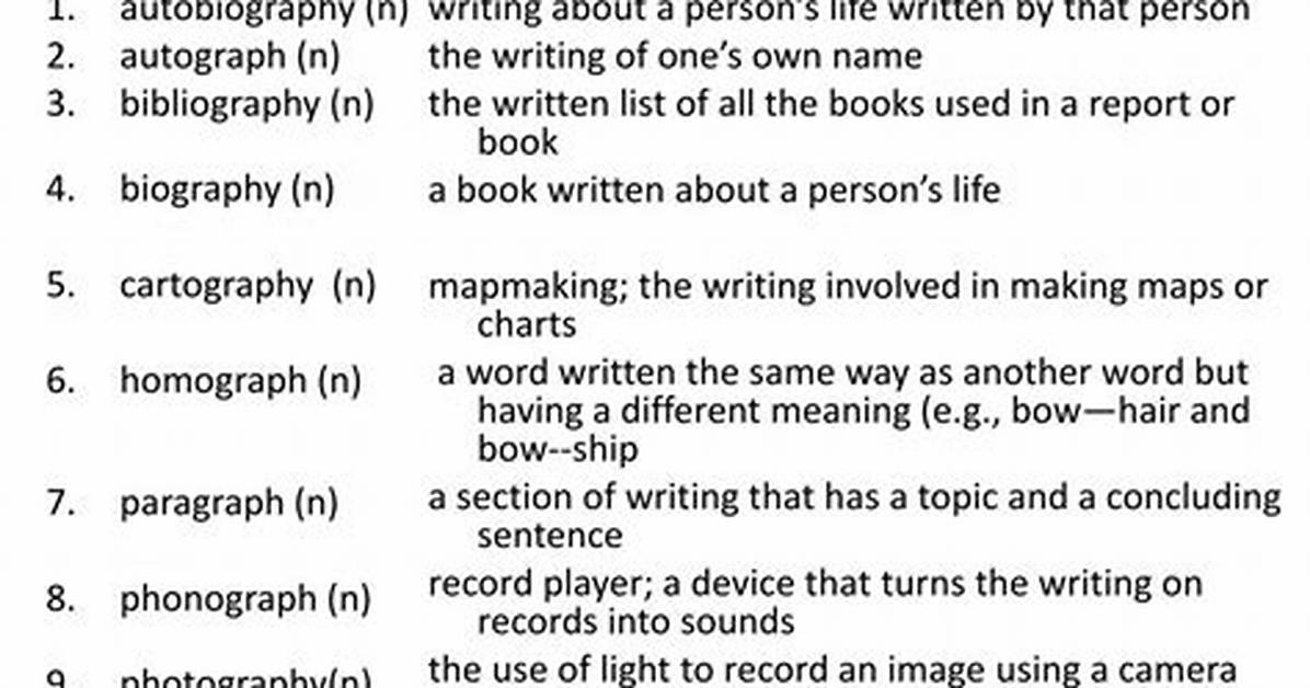 Graph Root Word