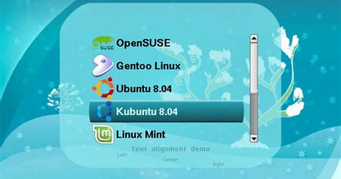 Graphical Grub Menu