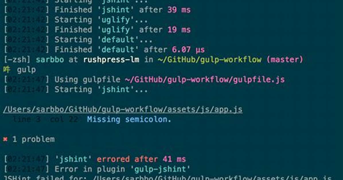 Gulp Error Handling for Dependent Task