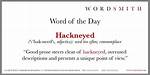 Hackneyed