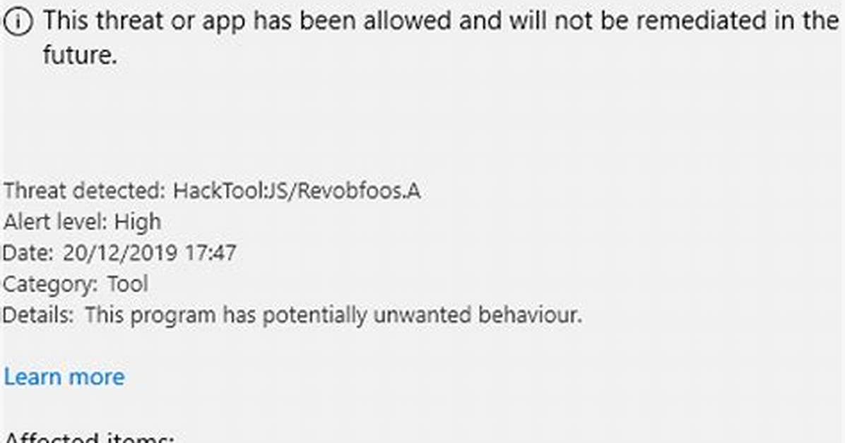 Hacktool: Js/Revobfoos. D