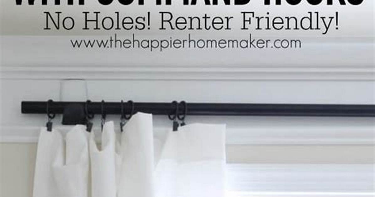 Hang Curtains with Command Hooks