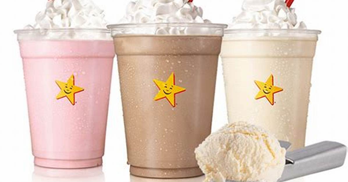 Hardees Milkshakes