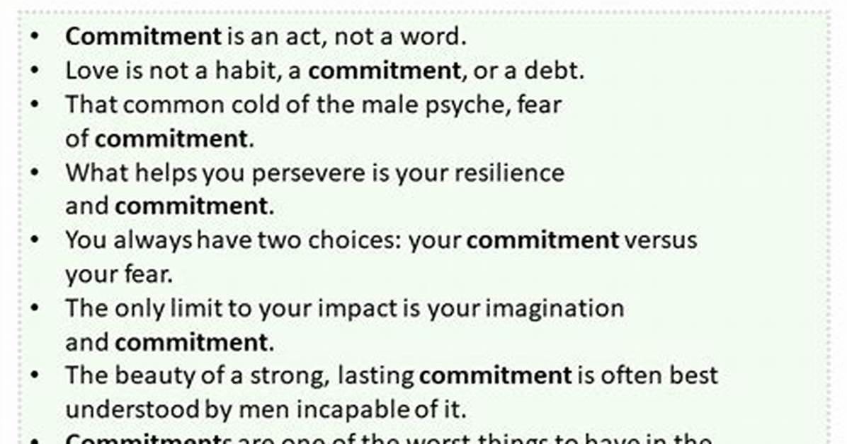 Has Commitment in a Sentence?