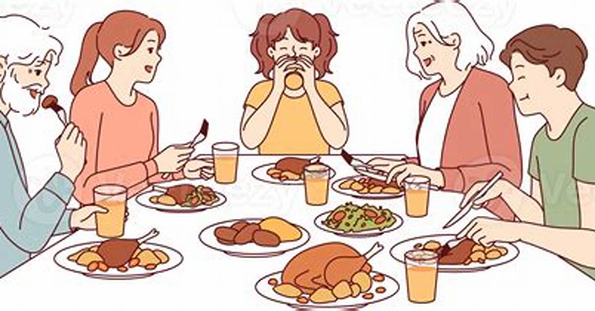 Has Dinner
