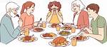 Has Dinner
