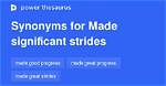 Has Made Significant Strides?