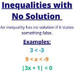 Has No Solution Inequality?
