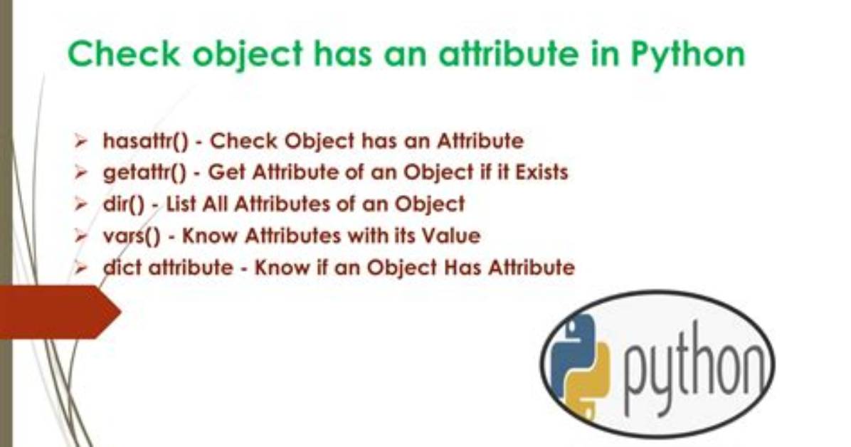 Has Object Attribute Python?