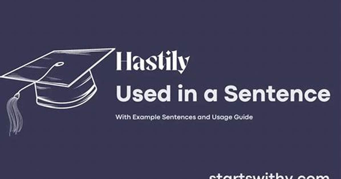 Hastily Write (Down)