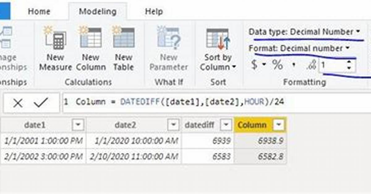Have Datediff Show Decimals