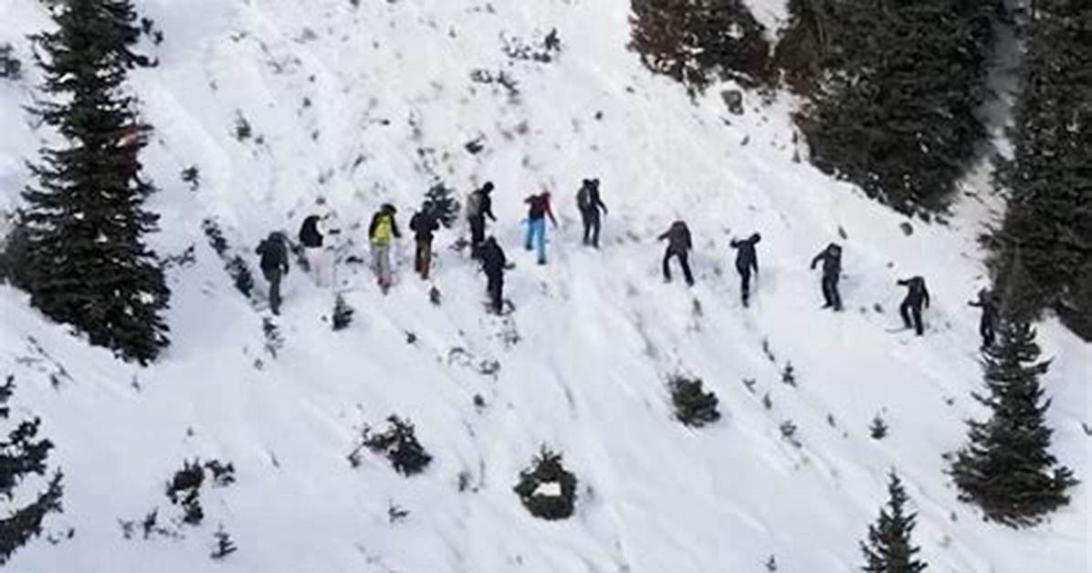 Head Down Winter Slopes