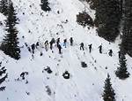 Head Down Winter Slopes