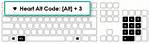 Heart Alt Code