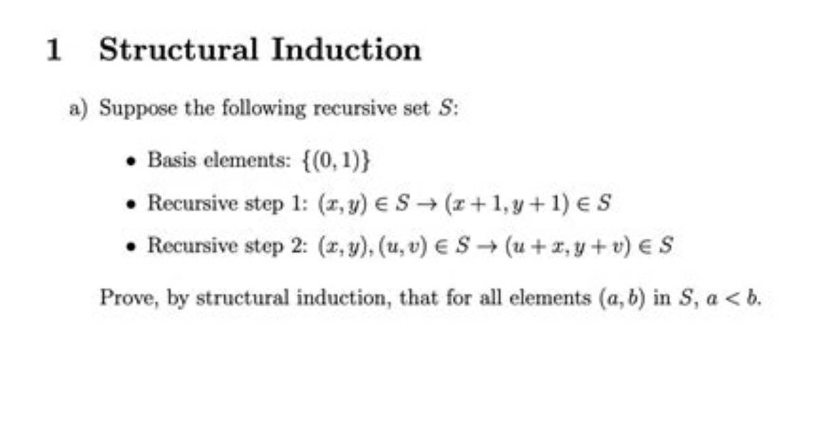Help Explaining Structural Induction