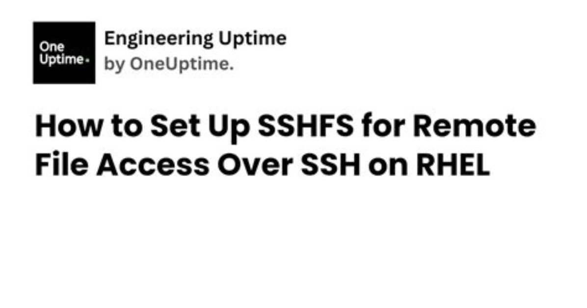 Help Setting up Sshfs