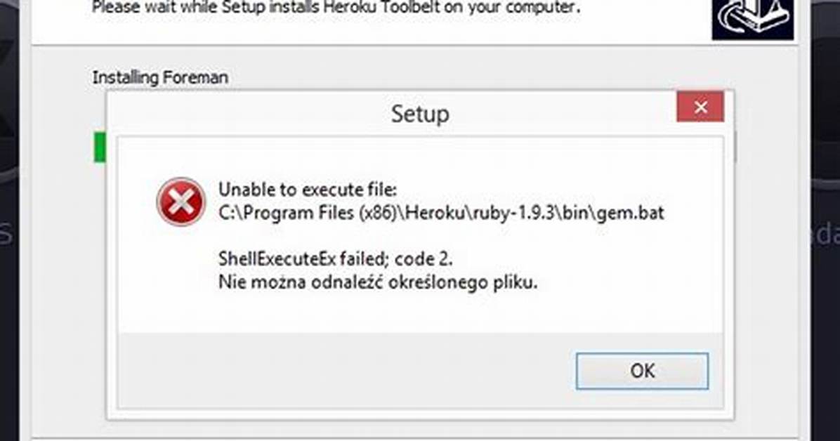 Heroku Error When Installing [Duplicate]