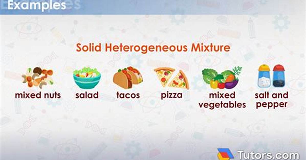Heterogeneous Mixture Examples