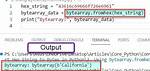 Hexadecimal String to Byte Array in Python