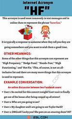Hf Meaning