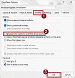 Hide Filter in Pivot Table