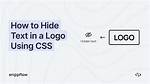 Hide Text Using Css