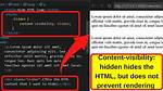 Hide Text Within Html?