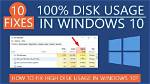 High Disk Usage on Windows 10