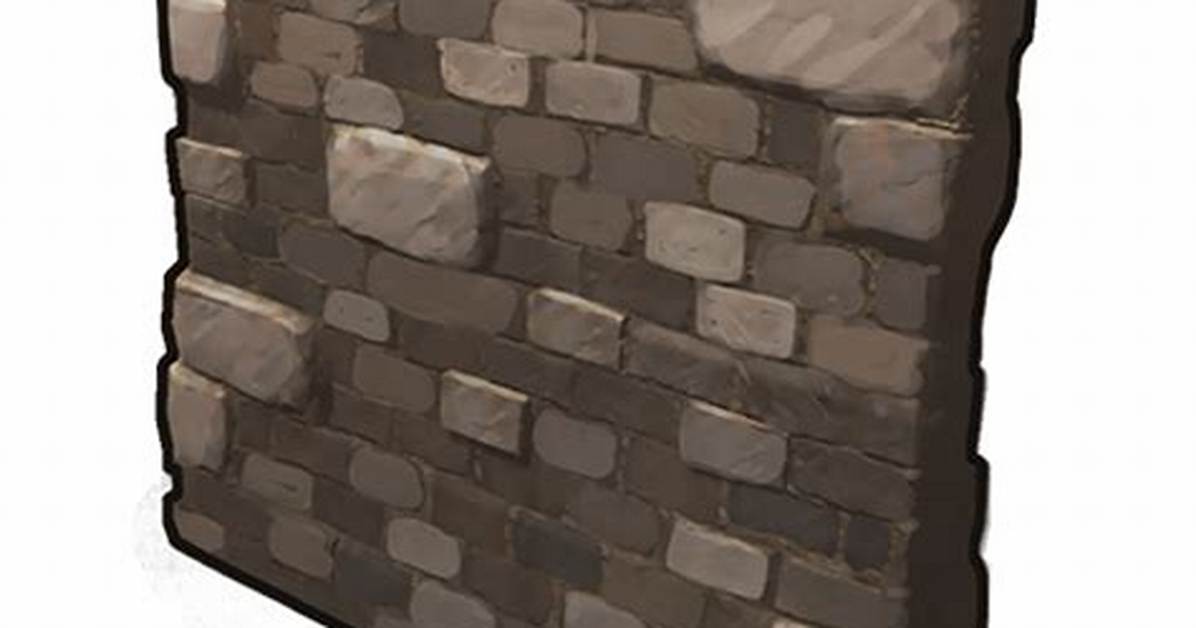 High External Stone Wall Rust