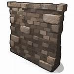 High External Stone Wall Rust