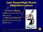 High Power Objective Microscope Function