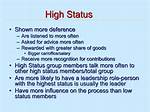 High-Status Group