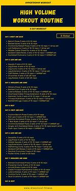 High Volume Training | Example Workout