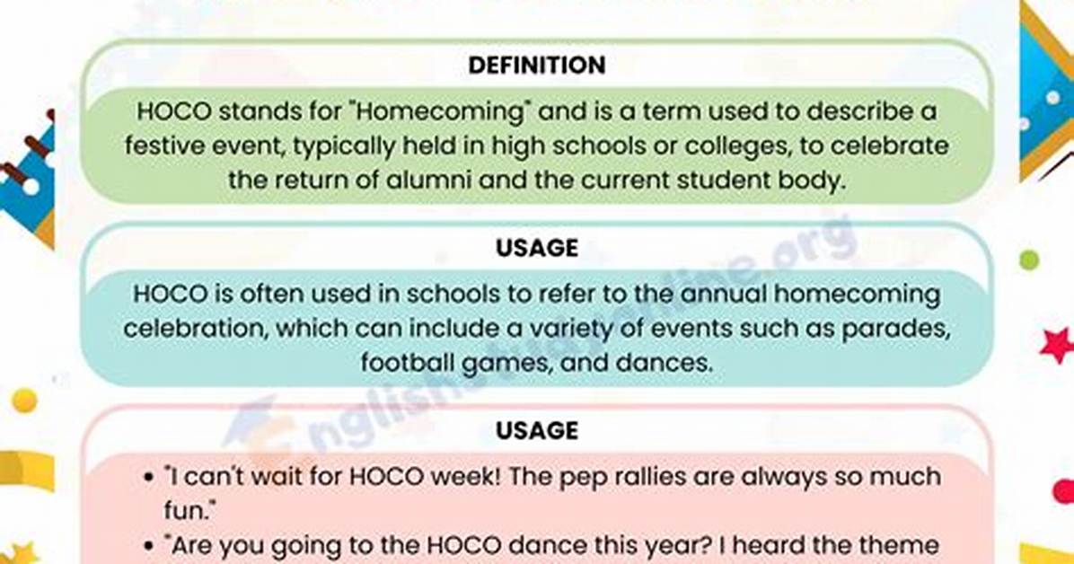 Hoco Meaning